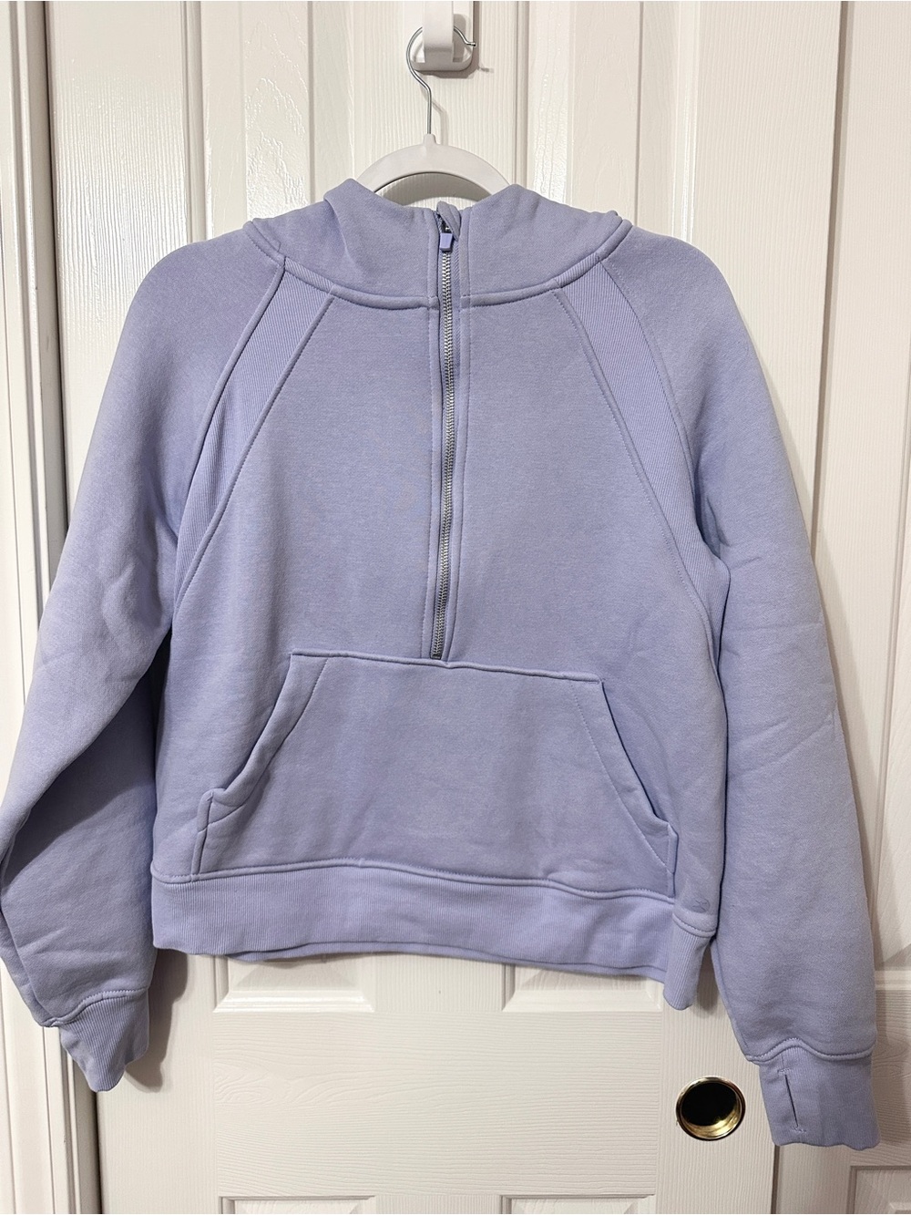 Danskin Lavender Half-Zip Cowl Neck Sweatshirt